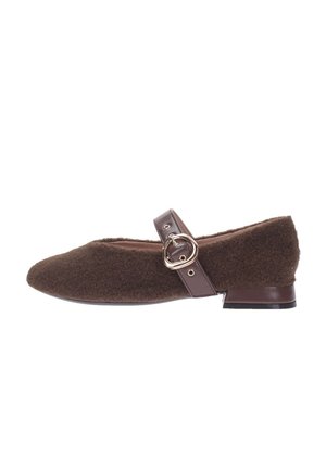 MORO - Ballerine con cinturino - dark brown