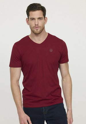 AJESSY - T-shirt basique - sangria