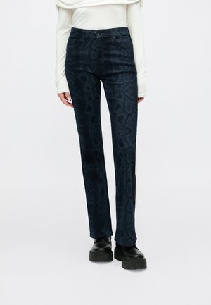 ONLPYTHON SNAKE - Jean flare - dark blue denim