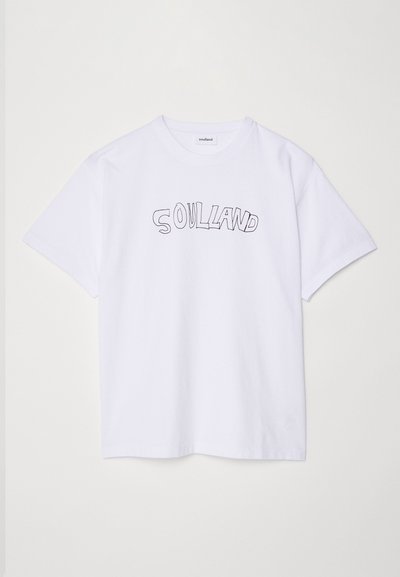 Soulland T-shirt estampada - white