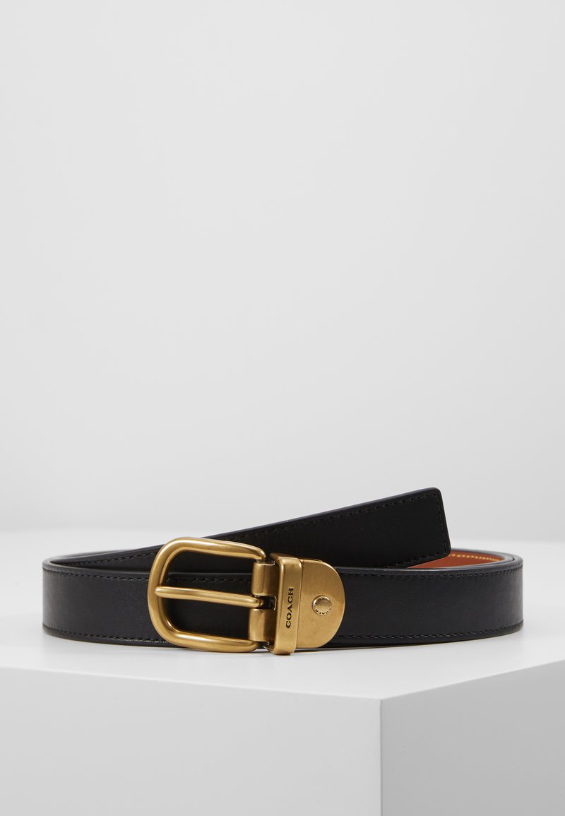 COACH Ζώνη - black/saddle