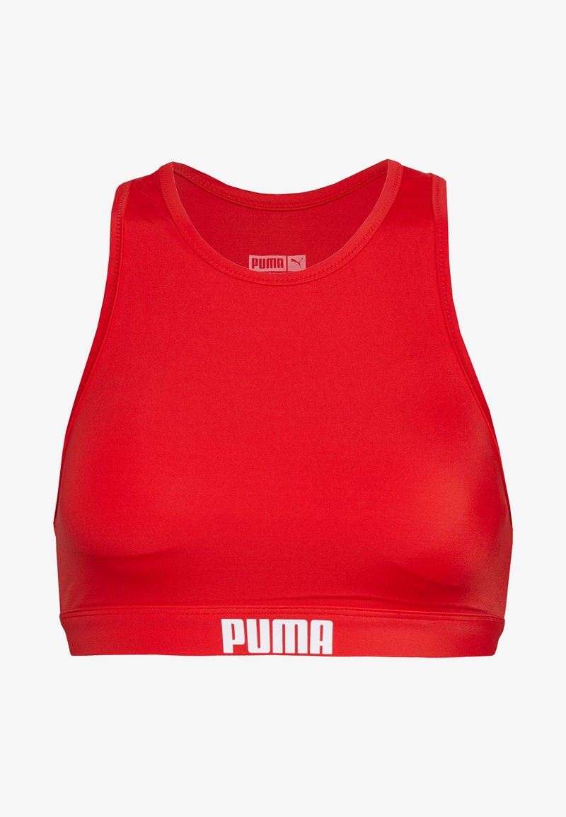 Puma - RACERBACK SWIM - Sutien costum de baie din două piese - red, Extindeți