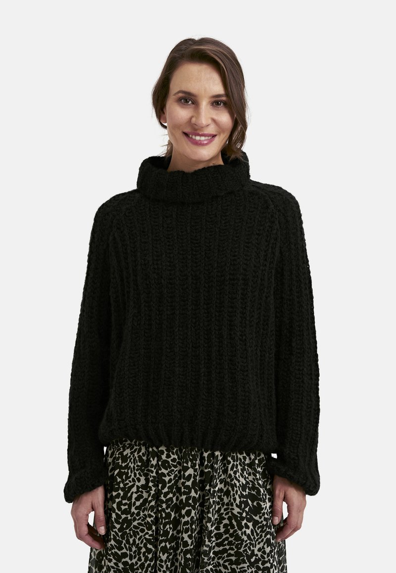 Smith&Soul COSY HIGH COLLAR Jersey de punto black/negro Zalando.es