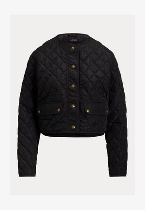 Lauren Ralph Lauren, DIAMOND-QUILTED CROPPED JACKET - Ελαφρύ μπουφάν - black