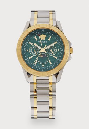 Versace V-GALAXY MOONPHASE - Montre à aiguilles - silver-coloured/gold-coloured