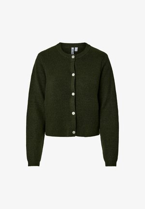 Pieces, PCSILLY LS O-NECK KNIT CARDIGAN NOOS BC - Gilet - forest night