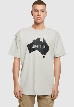 AUSTRALIA HEAVY OVERSIZE TEE - T-Shirt print - lightasphalt
