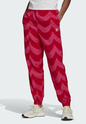 X MARIMEKKO - Tracksuit bottoms - vivid red/team real magenta