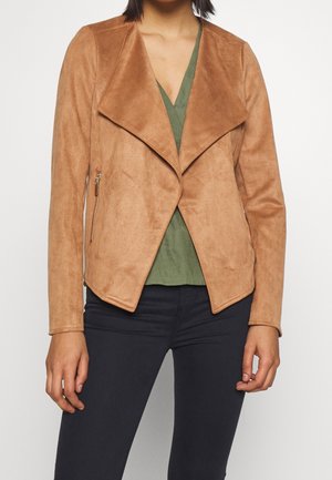 Faux leather jacket - beige