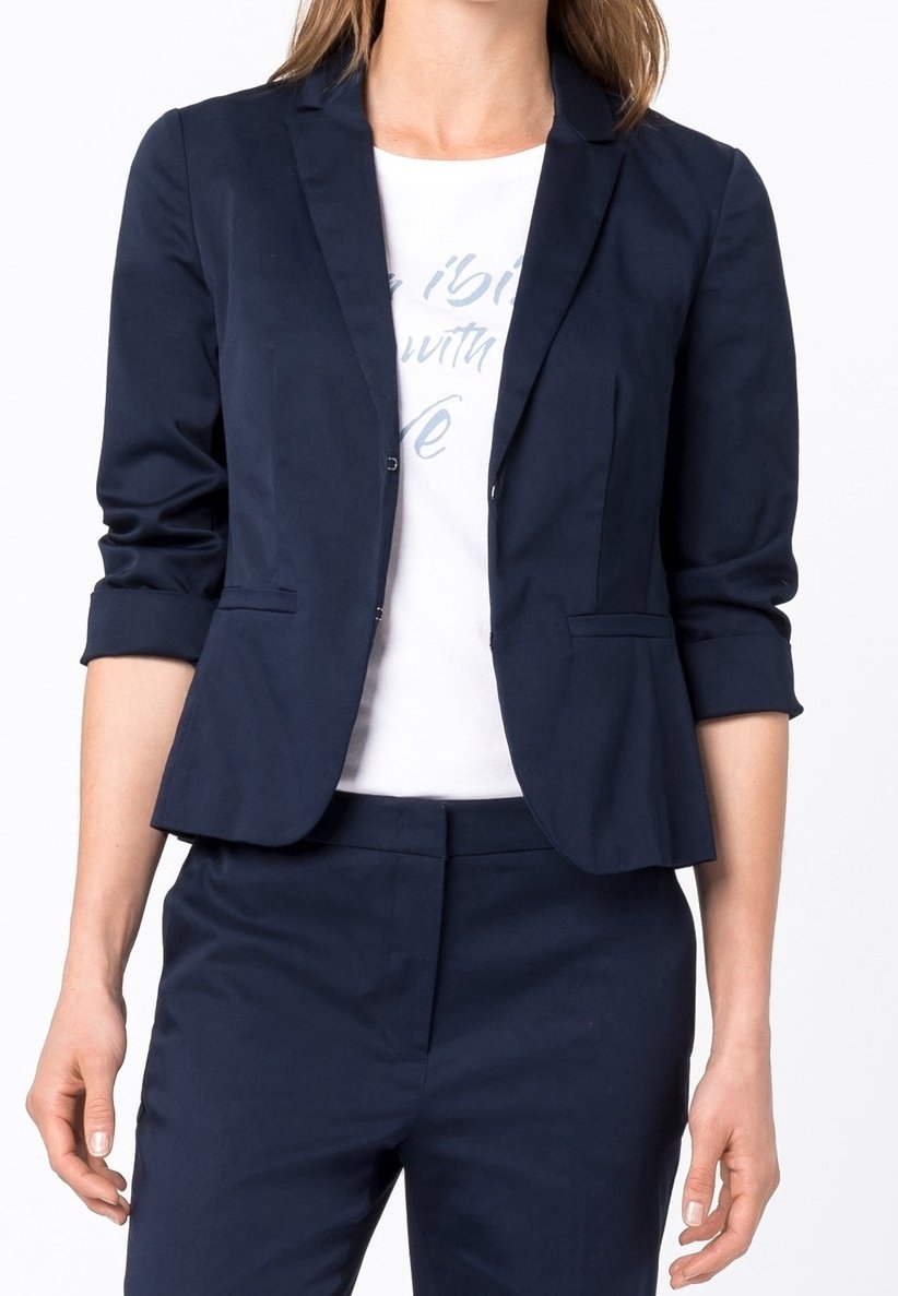 Hallhuber Blazer Mantel Hallhuber Blau HALLHUBER Blazer Dark Blue