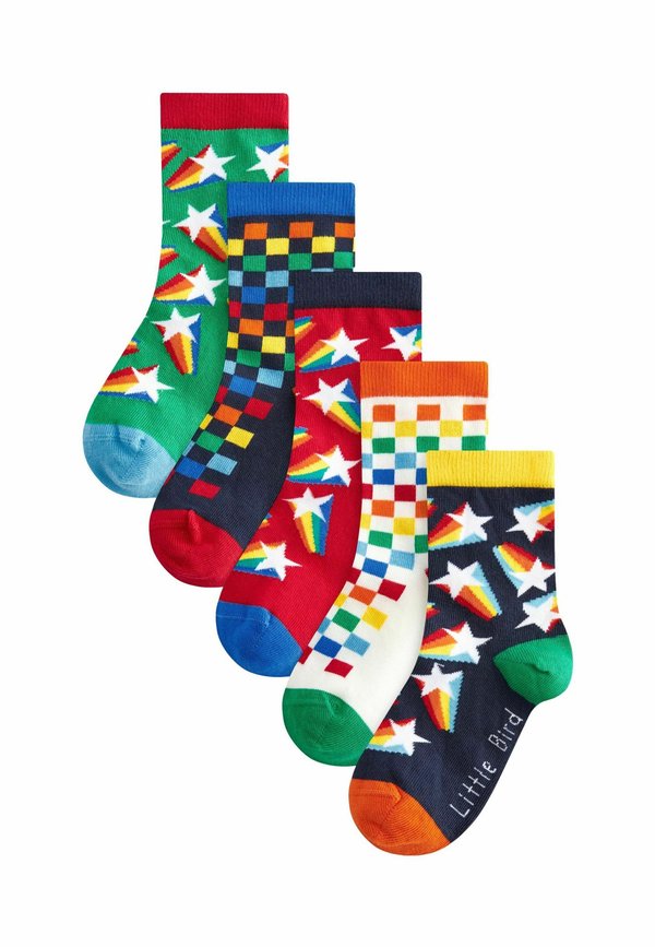 STAR AND CHECKERBOARD 5 PACK  REGULAR FIT - Socken - multi