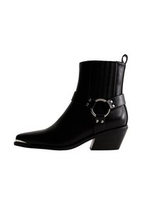 WESTERN - Bottines de cowboy / motard - black