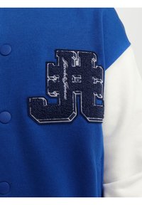 Jack & Jones Junior JORCOLE VARSITY - Sudadera con cremallera - mazarine blue