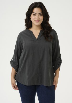 Kaffe Curve LENE SOLID  - Blouse - black oyster