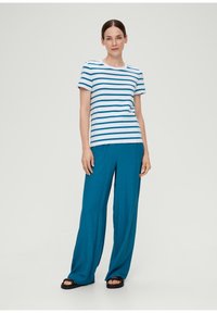 s.Oliver BLACK LABEL EN STRETCH - T-Shirt print - petrol