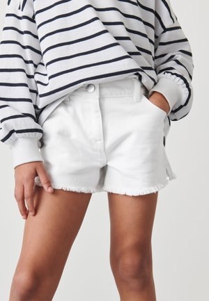 Next FRAYED EDGE REGULAR LENGTH - Jeans Shorts - white