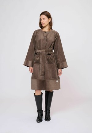 NEHLOM - Rochie tip cămașă - silver brown