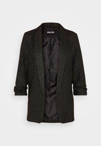 Pieces BOSELLA 3/4 GLITTER MM - Blazer - black/silver