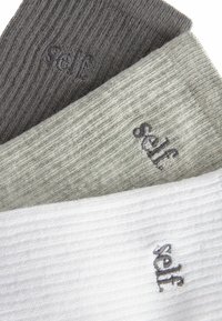 Self. CUSHION SOLE 3 PACK - Socks - grey grape white
