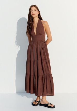 Bershka, DRESS - Robe longue - brown