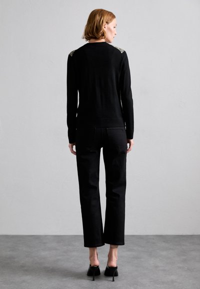 Tory Burch FRONT CARDIGAN - Gilet - black