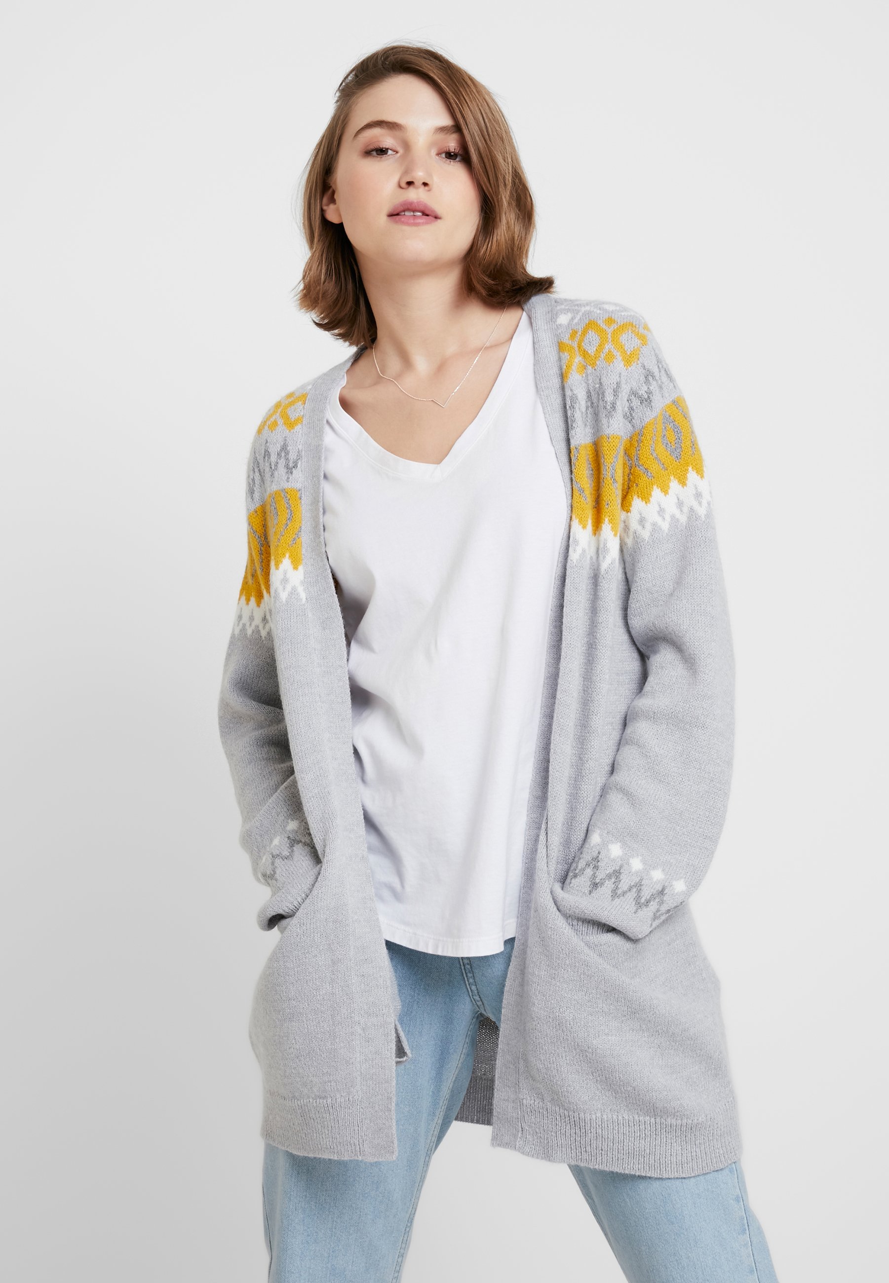 Vila Cardigan light grey melangegolden rod Zalando.no Vila VIHELLAS JACKET Skinnjakke black Zalando.no