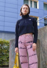 The North Face CROP - Felpa in pile -  black