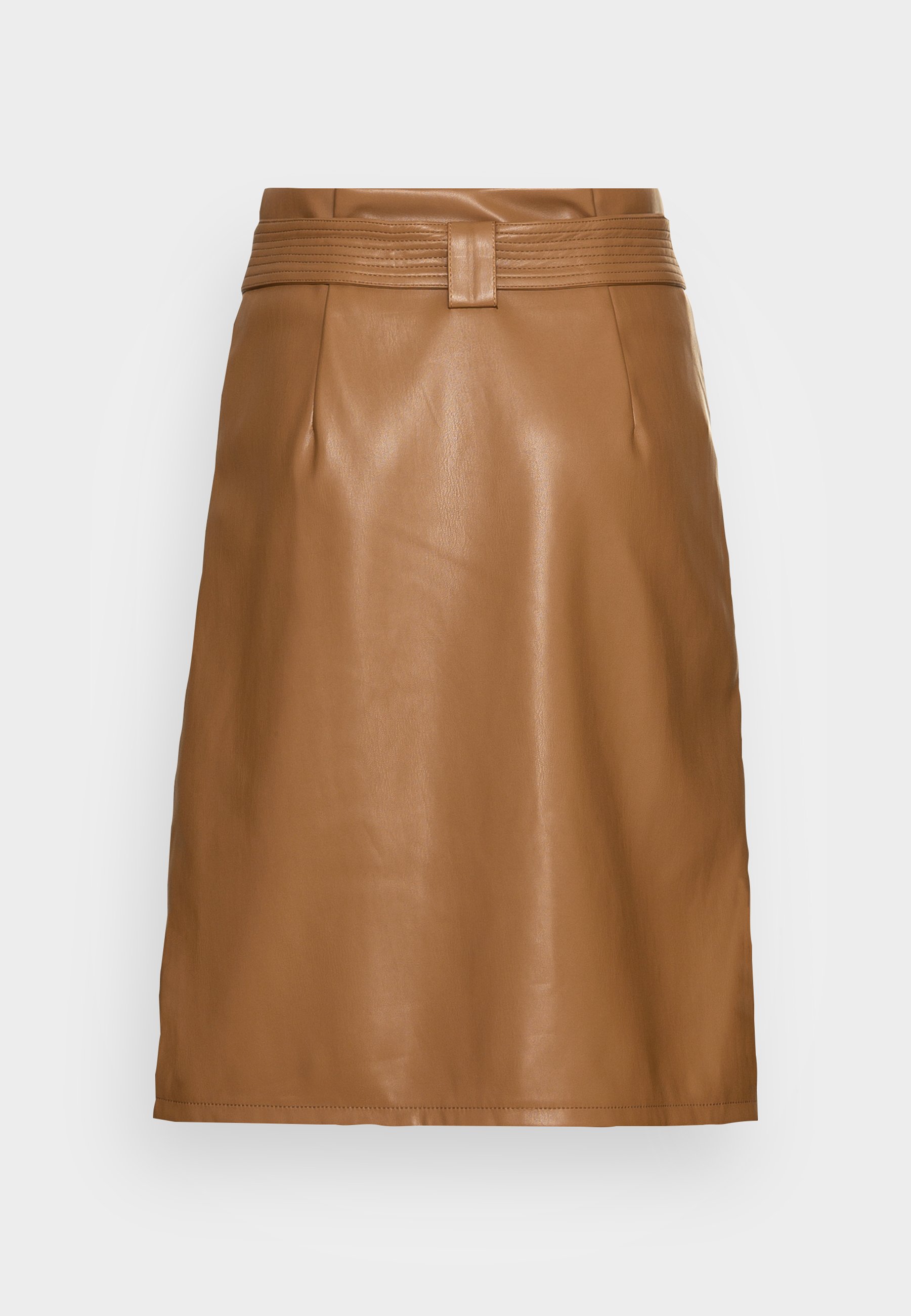 VILA VIPEN COATED SKIRT A lijn rok toasted coconut donkerbruin Zalando.be