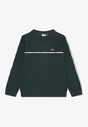 Lacoste MICRO TAPING CREW - Collegepaita - dunkelgrün