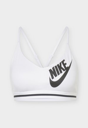 Nike Performance, INDY LOGO BRA - Brassières de sport à maintien léger - white/black
