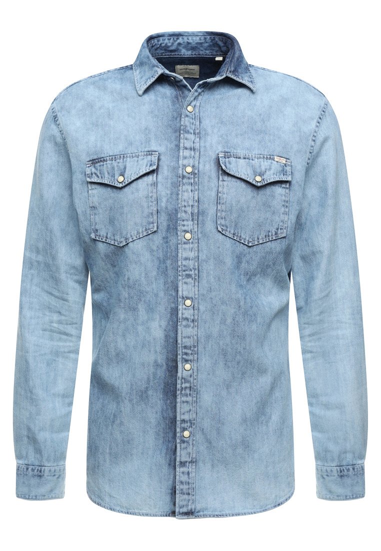 Jack \u0026 Jones JJESHERIDAN - Camisa - white denim/azul claro - Zalando.es
