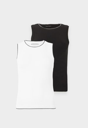 2 PACK - Μπλούζα - off-white/black