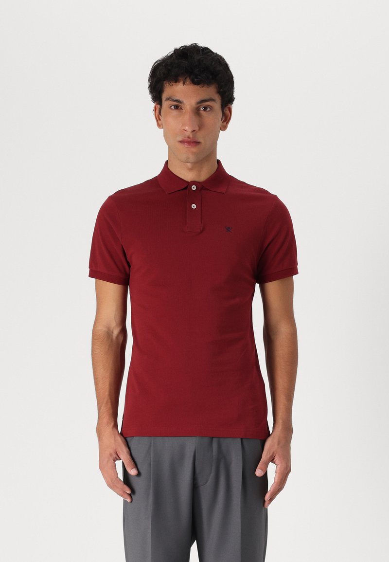 Hackett London SLIM FIT LOGO - Polokošeľa - winter red
