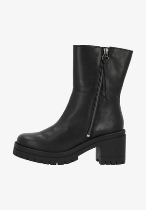 KORNAT - Platform ankle boots - black