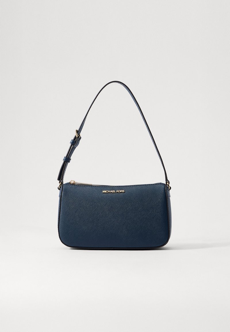 Mabel London Borsa A Tracolla Faith – Elegante In Finta Pelle Blu Navy Con Dettagli Oro E Multi-tasche - 3