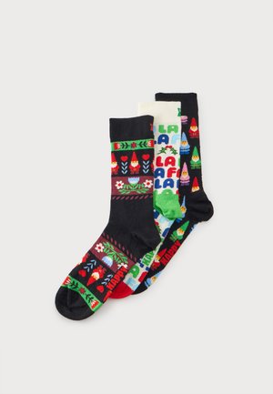 Happy Socks, SANTA LA FOLKLORE UNISEX 3 PACK - Чорапи - multi-coloured