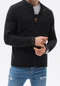 Ombre Felpa con zip - black