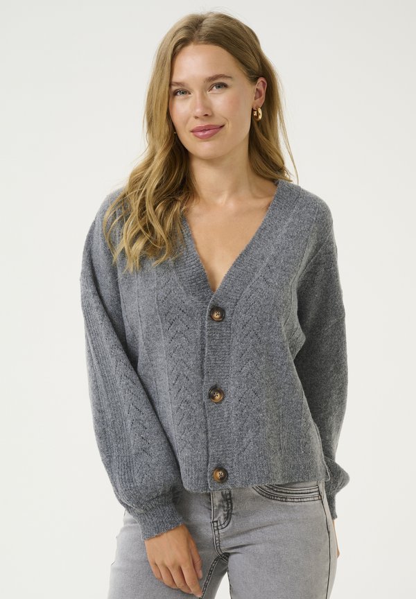 CRHOLIDAY - Strickjacke - asphalt melange