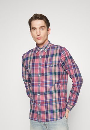LONG SLEEVE SPORT SHIRT - Shirt - red/navy multi
