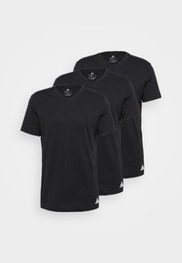 V NECK 3 PACK - Undertröja - black