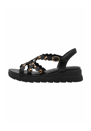 Tamaris, Plateausandalette - black nappa