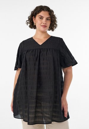 Zizzi, Bluse - schwarz