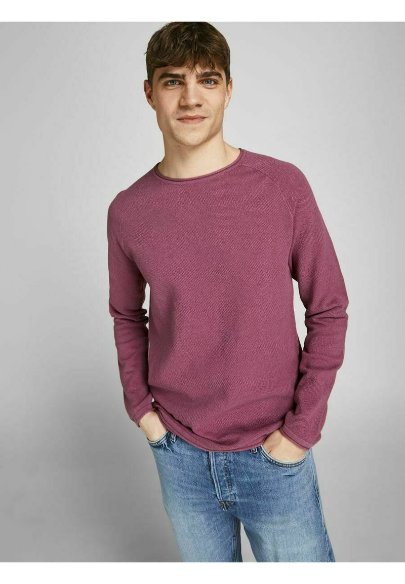 Herren Strickjacken | Jack & Jones JJEHILL Strickpullover hawthorn rose/pink meliert - JN50588 Herren Strickjacken | Jack & Jones JJEHILL Strickpullover hawthorn rose/pink meliert - JN50588