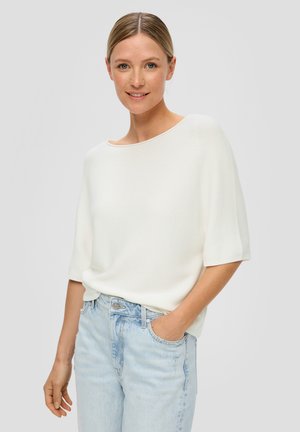 U-BOOT-AUSSCHNITT - T-shirt basique - creme