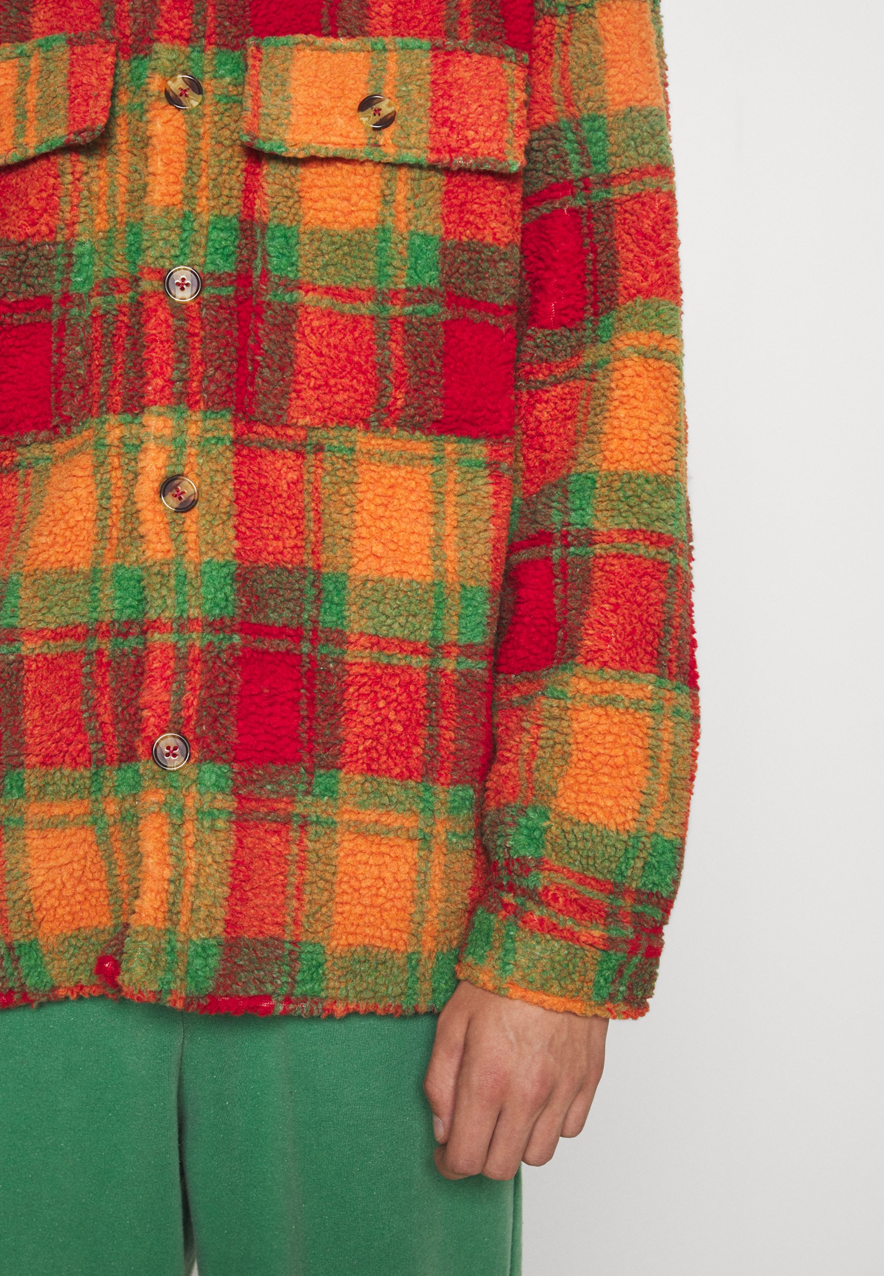 Uomo CHECKED BORG DROP SHOULDER JACKET - Giacca da mezza stagione Uomo CHECKED BORG DROP SHOULDER JACKET - Giacca da mezza stagione