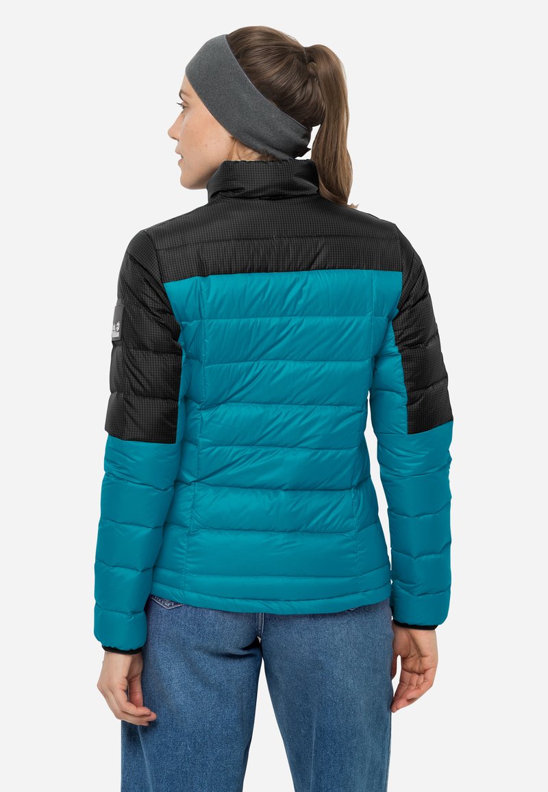 Damen Sportbekleidung | Jack Wolfskin DNA TUNDRA Daunenjacke dark cyan/türkis - WD29543 Damen Sportbekleidung | Jack Wolfskin DNA TUNDRA Daunenjacke dark cyan/türkis - WD29543