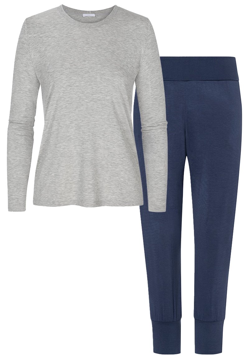 Damen Nachthemden | mey SET Nachtwäsche Set true blue grey melange/blau - YC11020 Damen Nachthemden | mey SET Nachtwäsche Set true blue grey melange/blau - YC11020