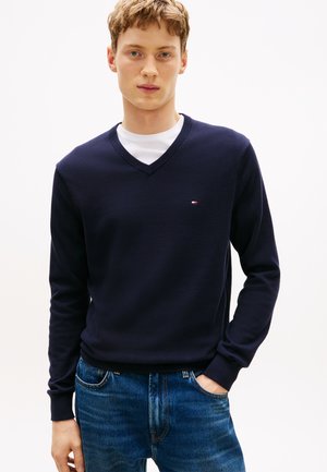 ESSENTIAL V NECK - Jersey de punto - desert sky