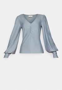 RIFA V-NECK - Langarmshirt - grey blue