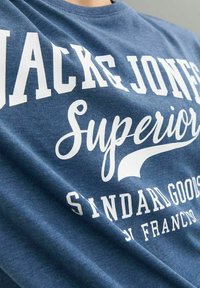 Jack & Jones LOGO - T-shirt imprimé - ensign blue